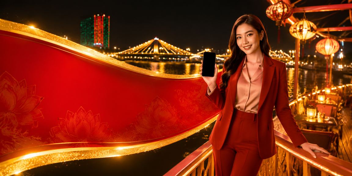 Người dùng tại Buôn Ma Thuột kiểm tra cashback VIP cùng ly cà phê sáng trên điện thoại